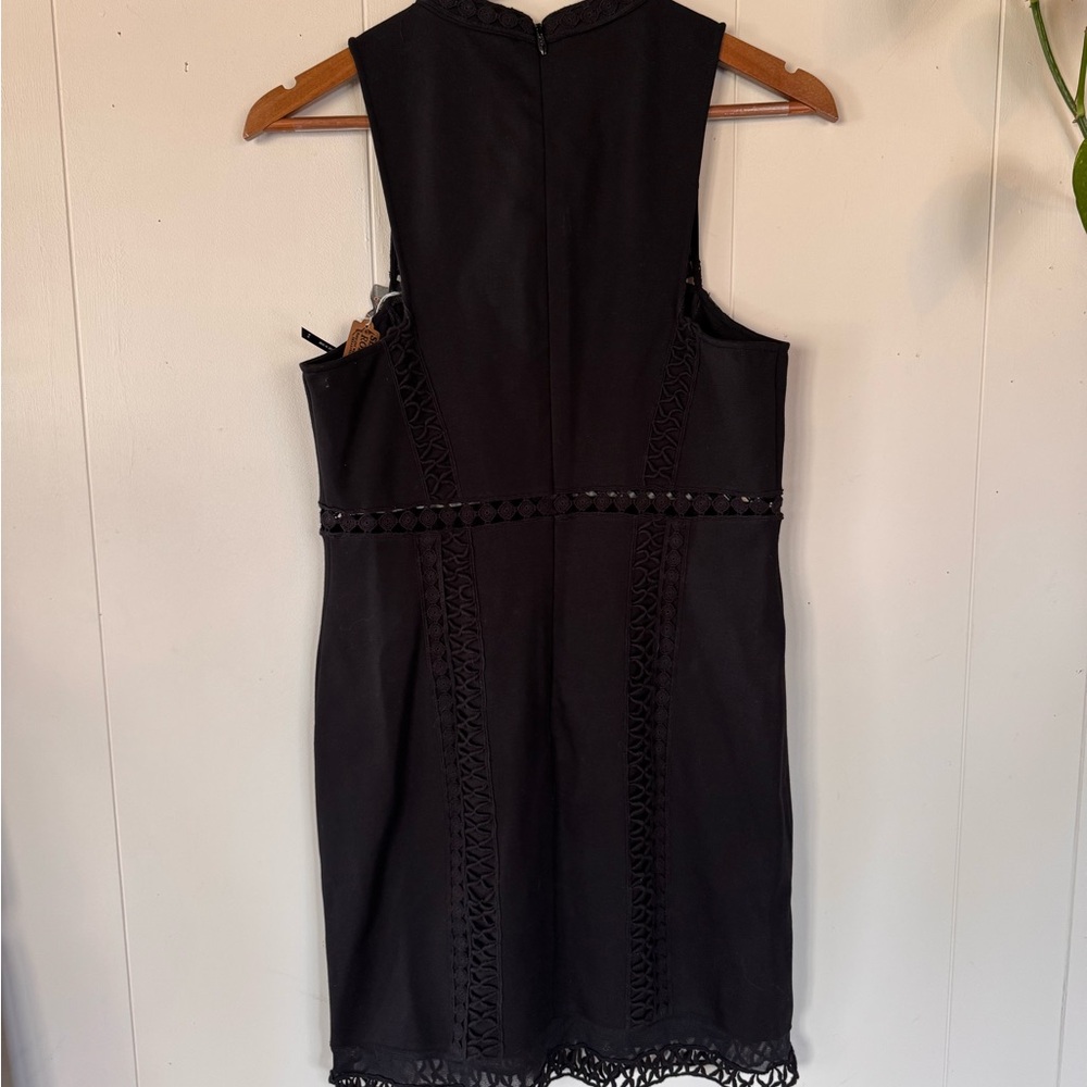 Free People Black Lace Detail Mini Dress - Picture 3 of 9